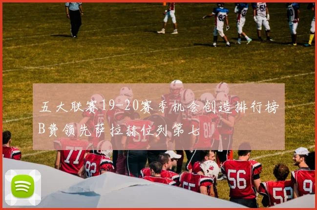 五大联赛19-20赛季机会创造排行榜B费领先萨拉赫位列第七